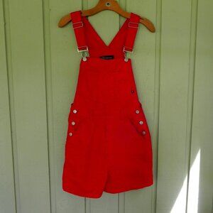 No Boundaries Rick Red Overall Shorts Women’s Size